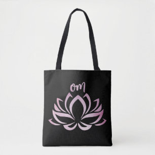 Lotus Om Pink Totbeutel Tasche
