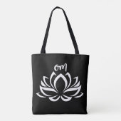 Lotus Om White Tasche (Rückseite)