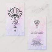 *~* Lotus Ombre Nirvana Sacred Geometry Visitenkarte (Vorne/Hinten)