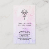 *~* Lotus Ombre Nirvana Sacred Geometry Visitenkarte (Rückseite)