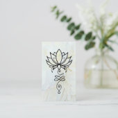 *~* Lotus Ombre Reiki Nirvana Sacred Geometry Visitenkarte (Stehend Vorderseite)