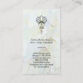 *~* Lotus Ombre Reiki Nirvana Sacred Geometry Visitenkarte (Rückseite)