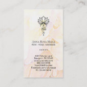 *~* Lotus Ombre Yoga Nirvana Sacred Geometry Visitenkarte (Rückseite)