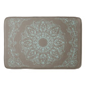 Lotus On Beach - Bathmat Badematte (Vorderseite)