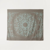 Lotus on Beach - Tapestry Wandteppich (Vorderseite (Horizontal))