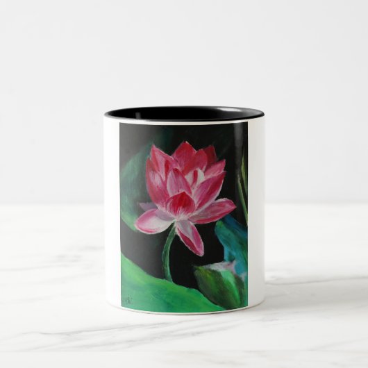Lotus painting Tasse (Mittel)