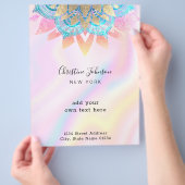 lotus pastel colors beauty professional flyer (Hand)