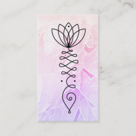 *~* Lotus Pastel Peony Heiler Massage Yoga Reiki Visitenkarte
