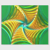 Lotus Pattern Glas Art 5B Wrapping Paper Geschenkpapier (Flach)