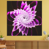 Lotus Pattern Glass Art 1A Leinwanddruck (Insitu (Wohnzimmer))