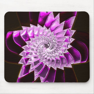 Lotus Pattern Glass Art 1A Mousepad