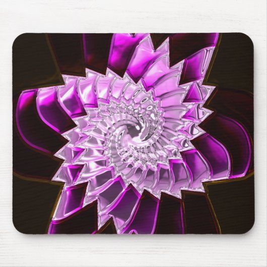 Lotus Pattern Glass Art 1A Mousepad (Vorne)