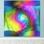 Lotus Pattern Glass Art 2A Leinwanddruck (Insitu (Holzboden))