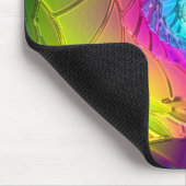 Lotus Pattern Glass Art 2A Mousepad (Ecke)