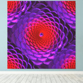 Lotus Pattern Glass Art 3A Leinwanddruck (Insitu (Holzboden))