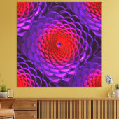 Lotus Pattern Glass Art 3A Leinwanddruck (Insitu (Wohnzimmer))
