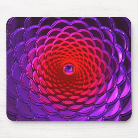 Lotus Pattern Glass Art 3A Mousepad (Vorne)