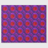 Lotus Pattern Glass Art 3A Wrapping Paper Geschenkpapier (Flach)