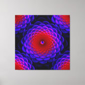 Lotus Pattern Glass Art 3B Leinwanddruck (Vorderseite)