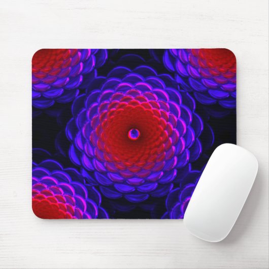 Lotus Pattern Glass Art 3B Mousepad (Mit Mouse)