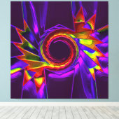 Lotus Pattern Glass Art 4 Leinwanddruck (Insitu (Holzboden))