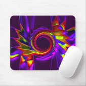 Lotus Pattern Glass Art 4 Mousepad (Mit Mouse)