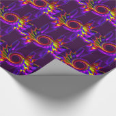 Lotus Pattern Glass Art 4 Wrapping Paper Geschenkpapier (Ecke)