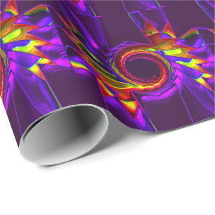 Lotus Pattern Glass Art 4 Wrapping Paper Geschenkpapier