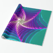 Lotus Pattern Glass Art 5a Wrapping Paper Geschenkpapier (Ungerollt)