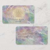 Lotus Pearl Holographic Visitenkarte (Vorne/Hinten)