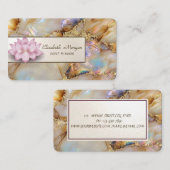 Lotus Pearl Marble Visitenkarte (Vorne/Hinten)