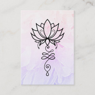 *~* Lotus Peony Nirvana Sacred Geometry Visitenkarte
