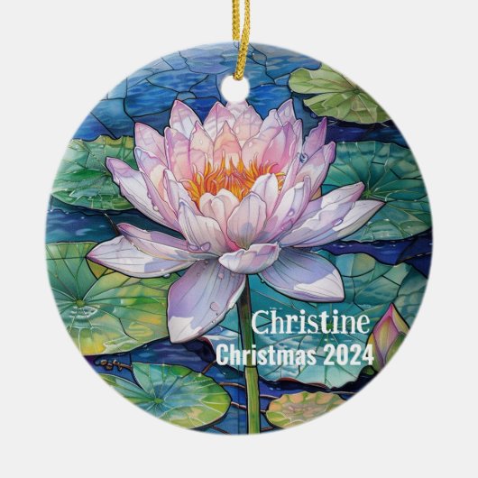 Lotus Personalisiert Lotus Ornament (Vorne)