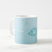 Lotus Personalisiert Quotes Kaffeetasse (Vorderseite Links)