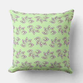 Lotus Petals Design Throw Kissen