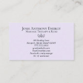 *~* Lotus Pink Lavendel Nebula Galaxy Universum Visitenkarte (Rückseite)