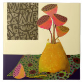 Lotus Pod Keramik Küche Tile Fliese (Vorderseite)