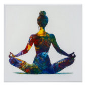 Lotus Pose Glossy Poster (Vorderseite)