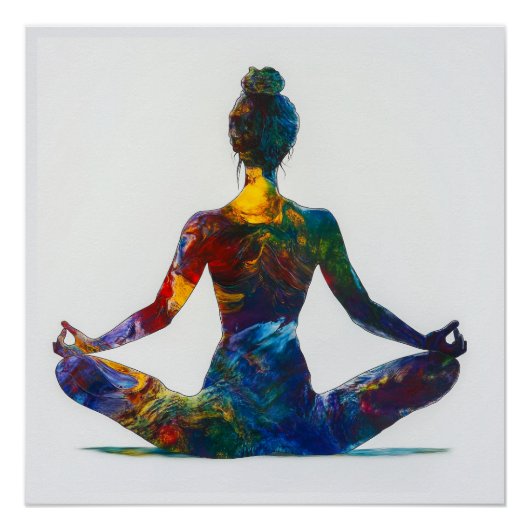 Lotus Pose Glossy Poster (Vorderseite)