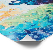 Lotus Pose Glossy Poster: Gelassenheit im Blut Poster (Ecke)