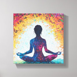 Lotus Pose Kunst, Dichtung und Musik Leinwanddruck