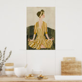 Lotus-Pose-Poster - Meditatives Druckbild für Sie Poster (Küche)