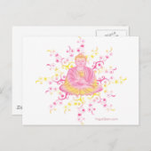 Lotus Pose Postkarte (Vorne/Hinten)
