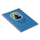 Lotus Pose Wasserfarben Aura Yoga Notizblock (Rechte Seite)