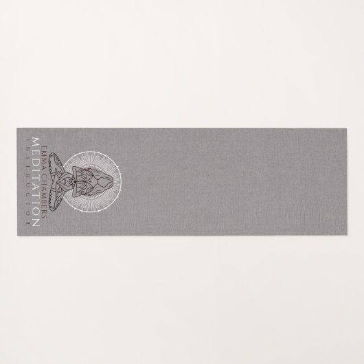 Lotus Pose Yoga Practice Mat Yogamatte (Rückseite (Horizontal))
