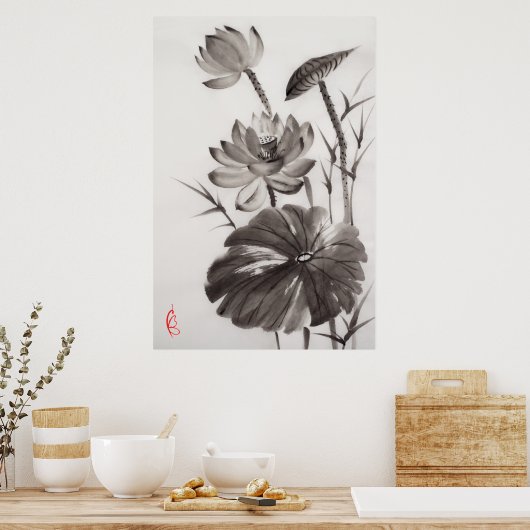 Lotus Poster (Küche)