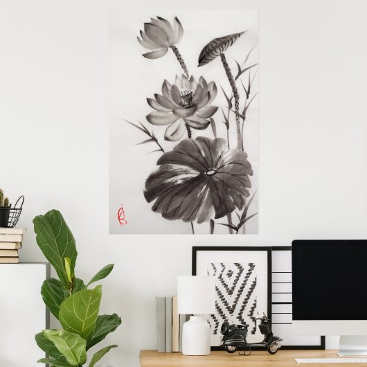 Lotus Poster (Heimbüro)