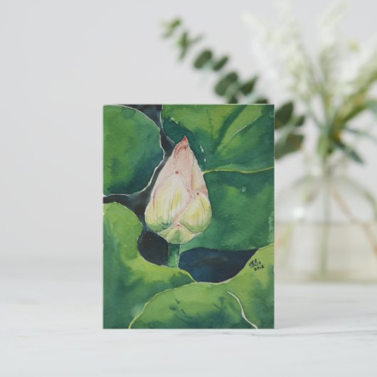 Lotus Postkarte (Stehend Vorderseite)
