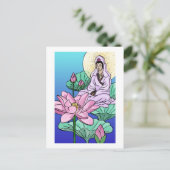 Lotus Postkarte (Stehend Vorderseite)