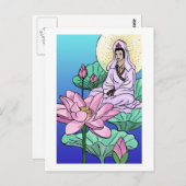 Lotus Postkarte (Vorne/Hinten)